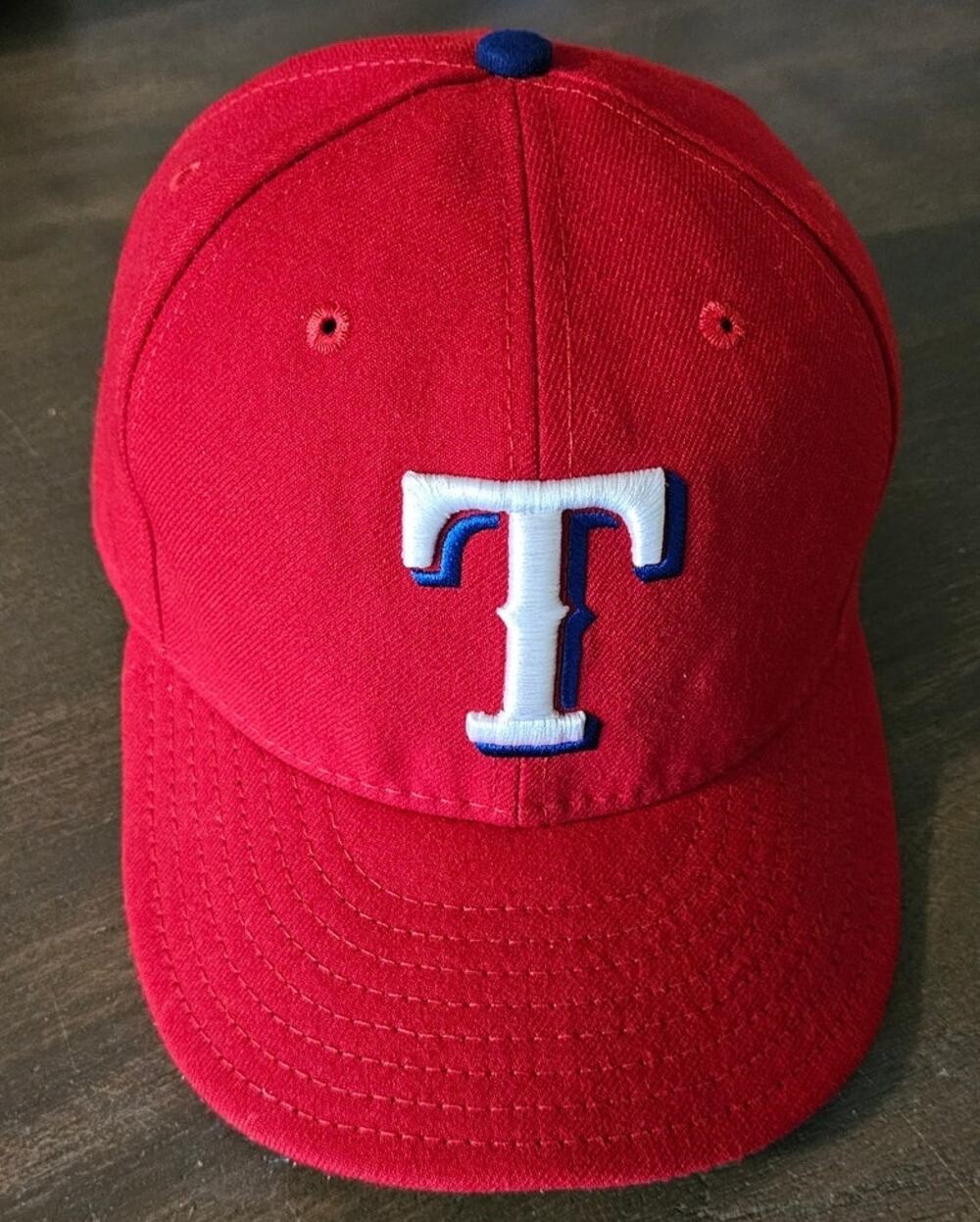 Vintage 59FIFTY Brand Texas Rangers Logo Baseball Hat Cap MLB Fitted 7 3/8